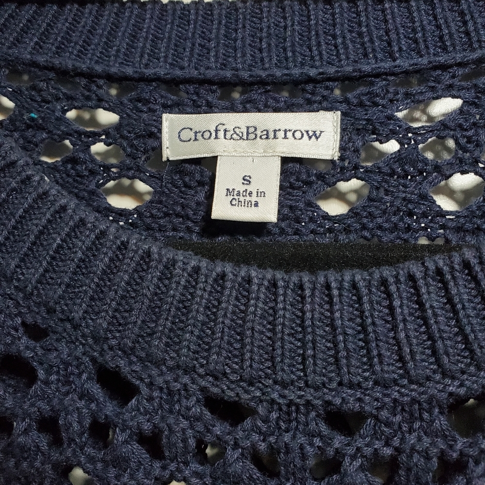 Croft & Barrow | Dark Blue Knitted Sweater - Picture 2 of 3